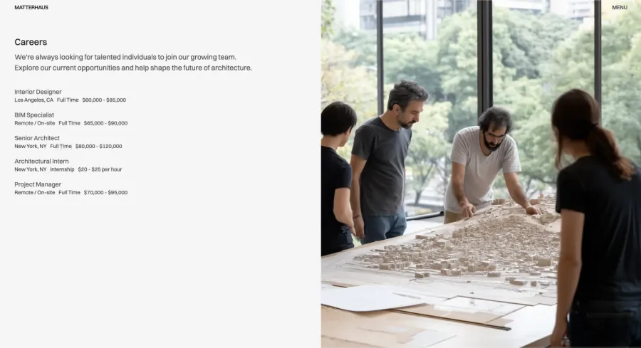 Muro careers and job listing page