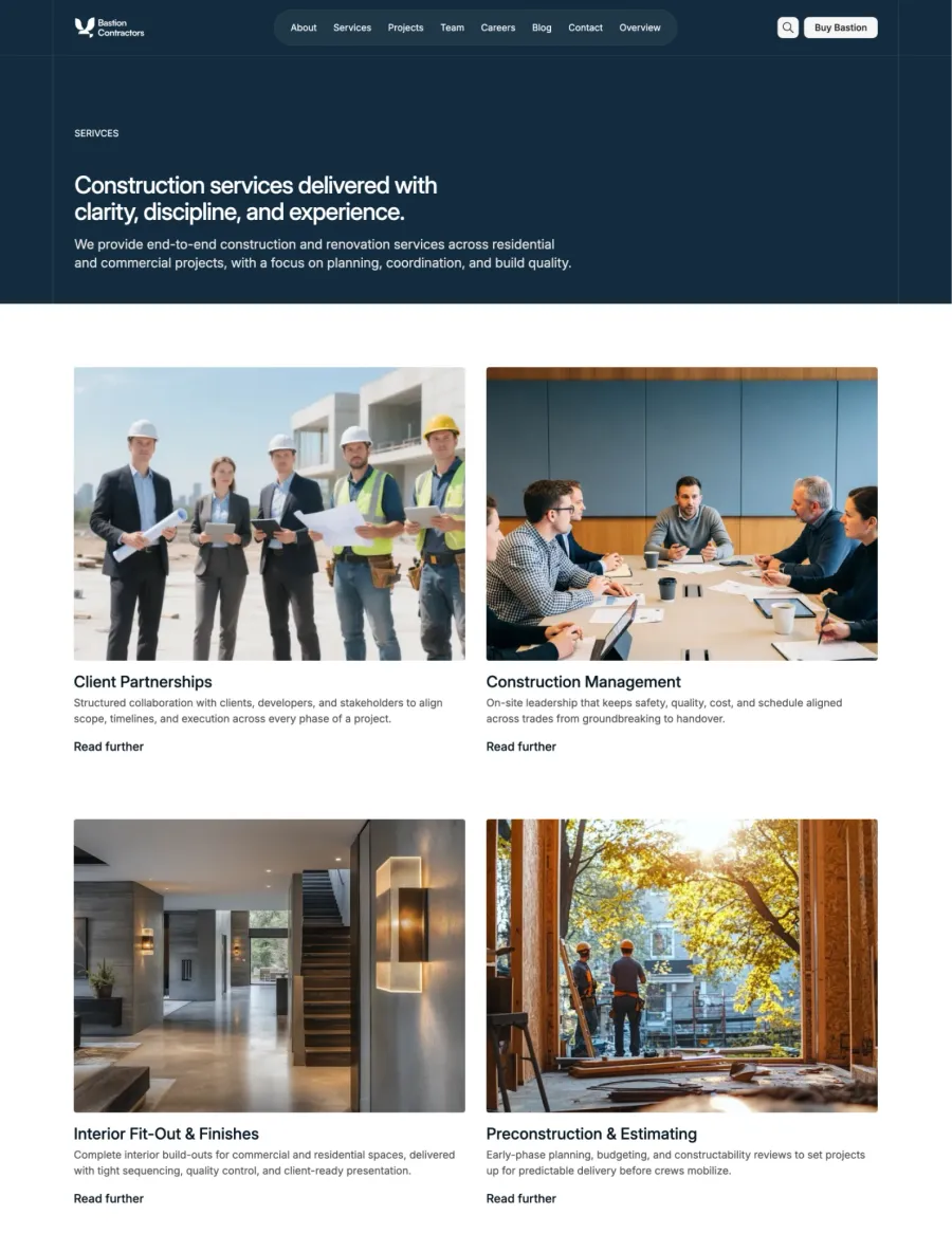 Bastion Contractors construction careers and job listings